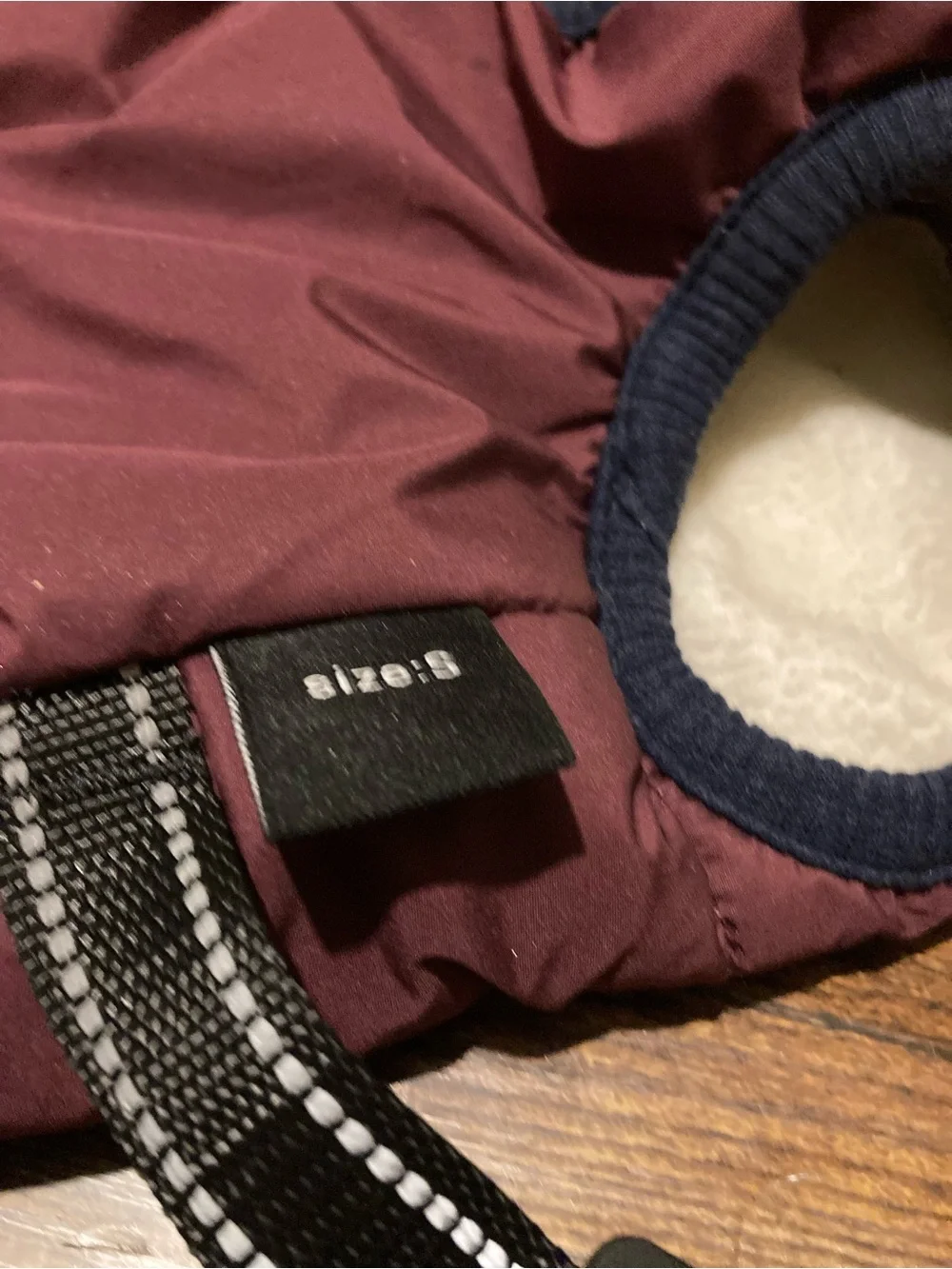 Gyuzh winter dog coat with harness